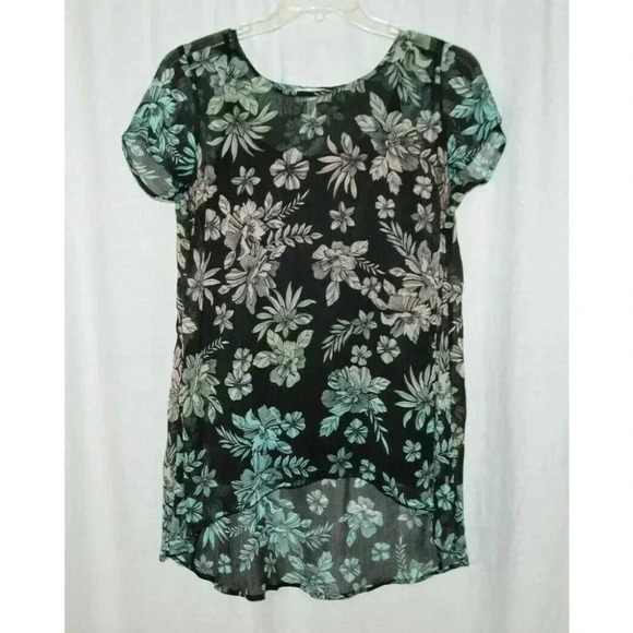Infinity Maternity Tops - Jessica Simpson Maternity Black Floral Tank Blouse